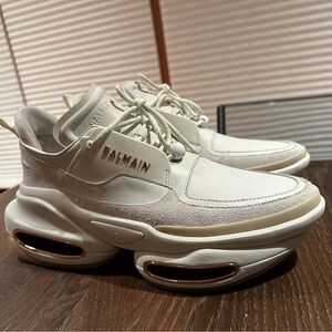 NWB Balmain Calfskin B-Bold Low-top Sneakers (size EUR 41, US 8)